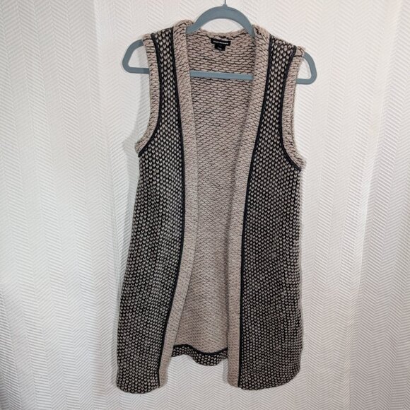 Club Monaco Wool Alpaca Blend Knit Sweater Vest Longline Textured XS Neutral - Picture 7 of 9